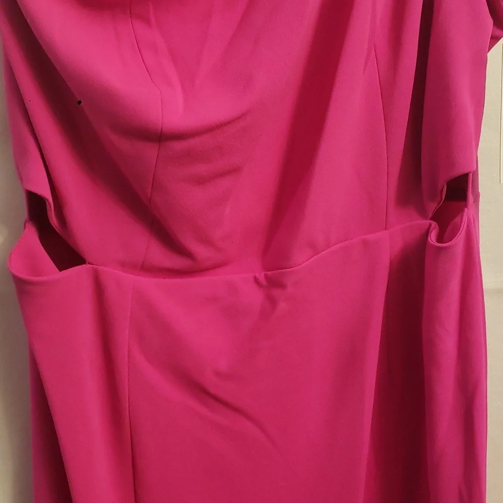 Cutout Waist One Shoulder Dress - Picture 2 of 4